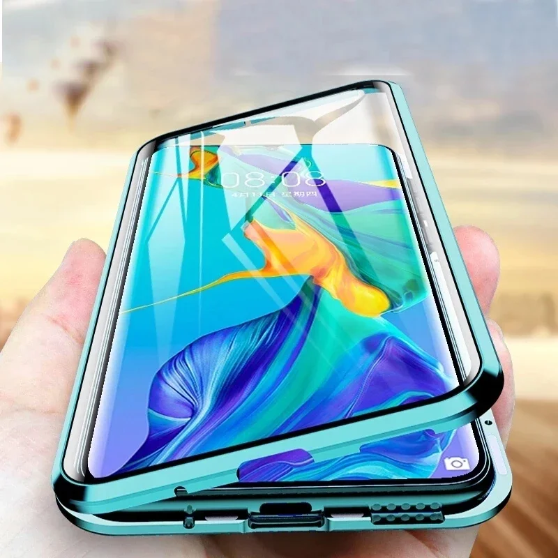 

360° Magnetic Protective Cases for Honor X6 X9B X8 X8A X9A X9 4G 5G Double Sides Tempered Glass Shockproof Phone Shell Cover