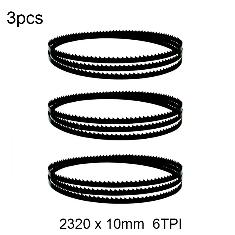 شفرات منشار النجارة ، 6 TPI ، 2320x10 مللي متر ، أدوات قطع الخشب ، اكسسوارات ، 3 قطعة