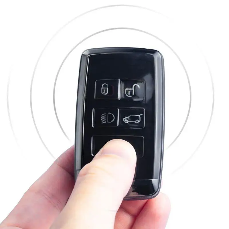 Car Smart Key Fob Cover Case Bag Clear Black Fit for Land Rover Range Rover Discovery Defender Jaguar XE XF E F I Pace - view 3