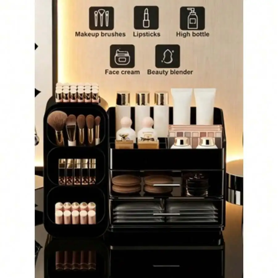 

Drawer Style Cosmetic Organizer For Vanity Table Storage