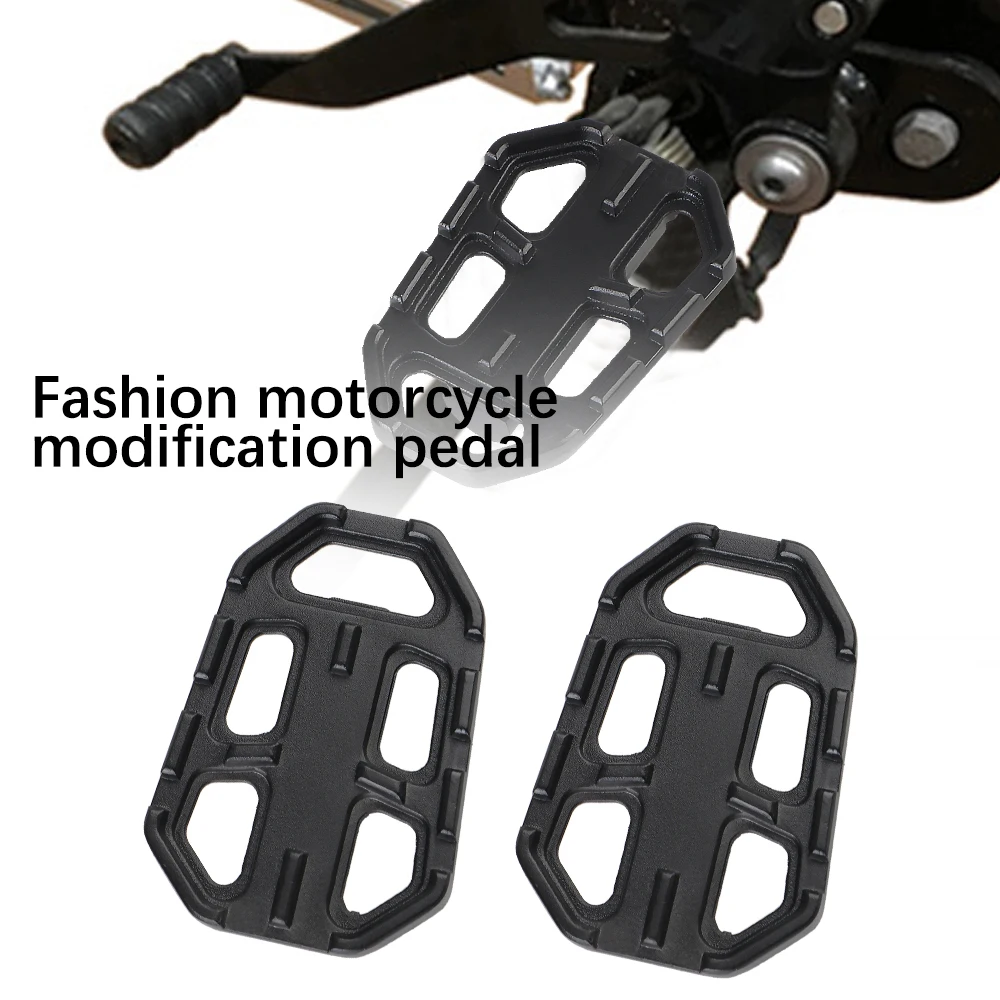 دواسات Footpegs ملحقات الدراجات النارية دواسات الدراجة النارية من سبائك الألومنيوم سهلة التركيب أجزاء عالمية معدلة باستخدام الحاسب الآلي