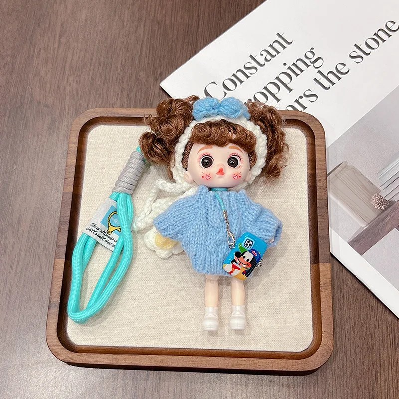 

Новая виниловая кукла BJD Лори: милый брелок-подвеска, модный джемпер, повязка на голову с бантом, мультяшная кукла-подвеска для сумки, модный брелок для ключей от машины, подарок