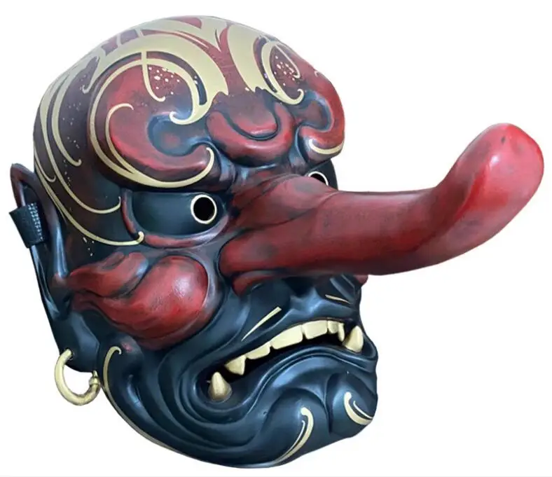 

Japanese Style Mask Celestial Dog Resin Hard Long Nose