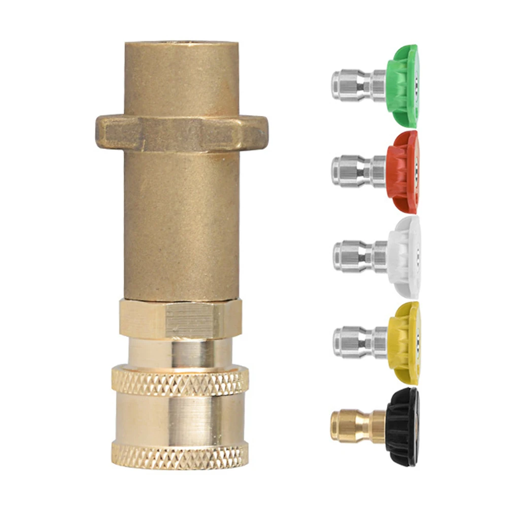 

Набор насадок для чистки задач, латунное быстрое соединение, как показано на рисунке, простая установка, аксессуар высокого давления