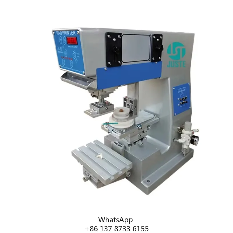 High Precision Single Color Desktop Pad Printer Semi-Automatic With Gravure Plate New Condition