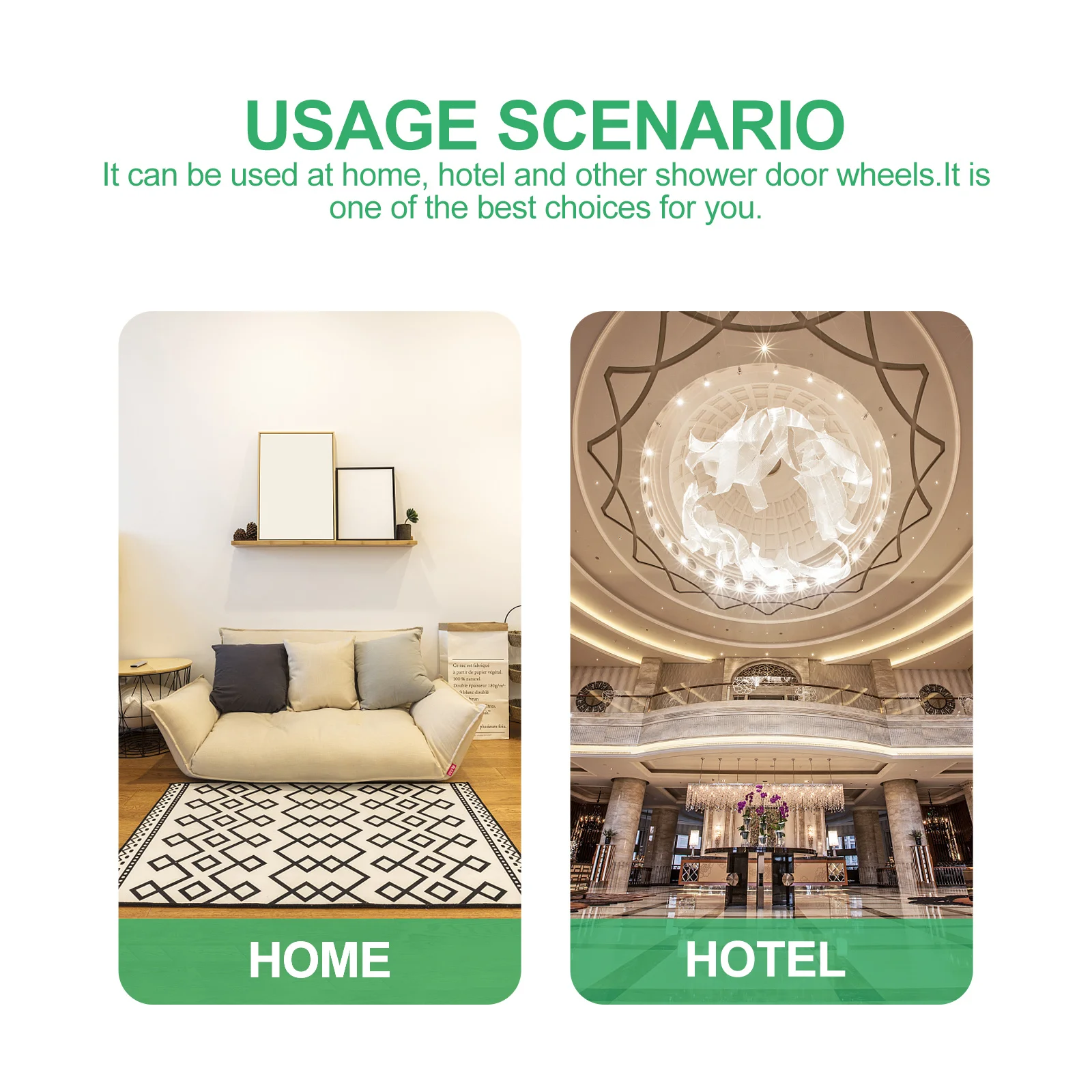 

12Pcs Shower Door Rollers Replacement Kit Wear Resistant Smooth Low Noise Wheels for 19Mm Glass Sliding Doors Bathroom Hardware