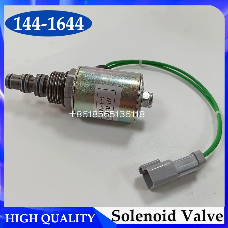 

24V Solenoid Valve 144-1644 1441644 for Excavator 262 267 268B 277 287 E36 E46 E252 E62B