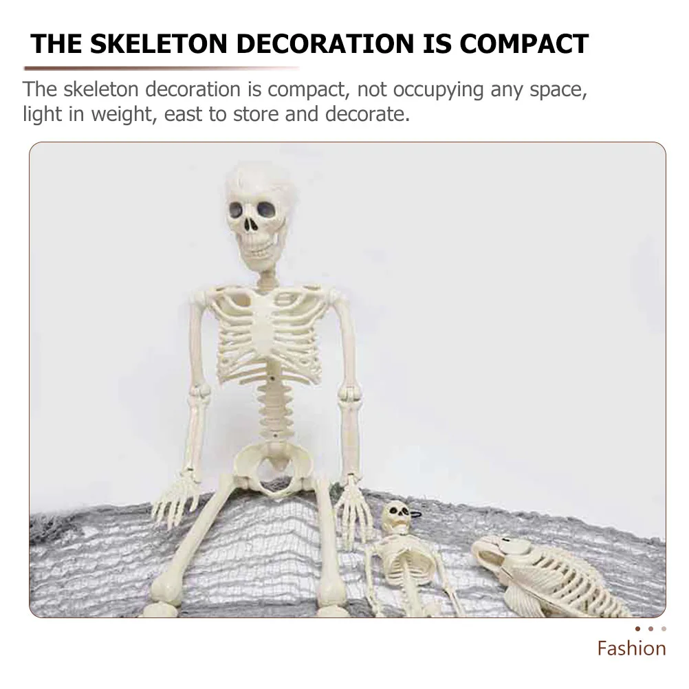 

2 Pcs Skull Decor Adjustable Decoration Bones Model Decorations Plastic