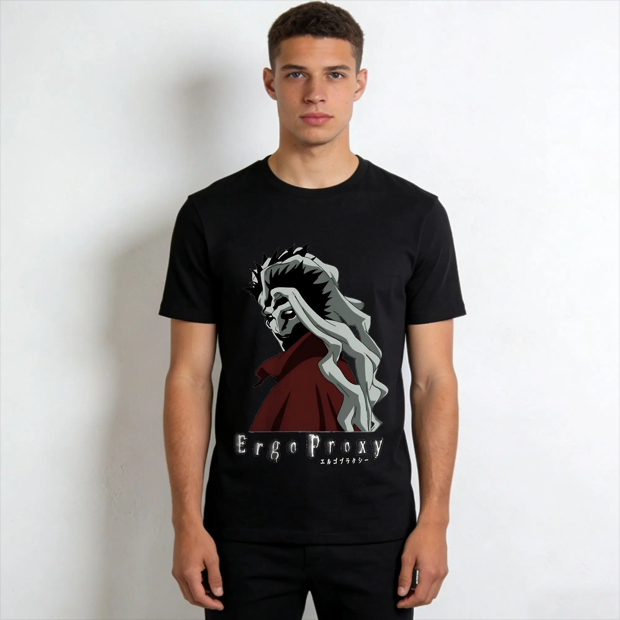 Amazing Ergo Proxy  T-Shirt Men O Neck 100% Cotton T Shirts  Short Sleeve Tee Shirt Plus Size Clothing