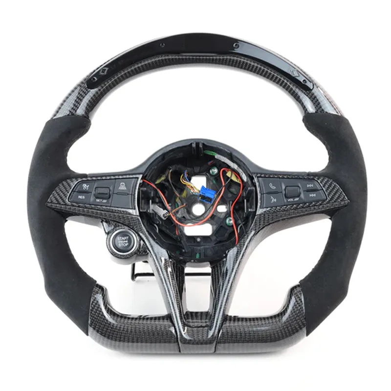 

For 2017-2019 α coefficient Romeo Giulia/Stelvio carbon fiber steering wheel modification
