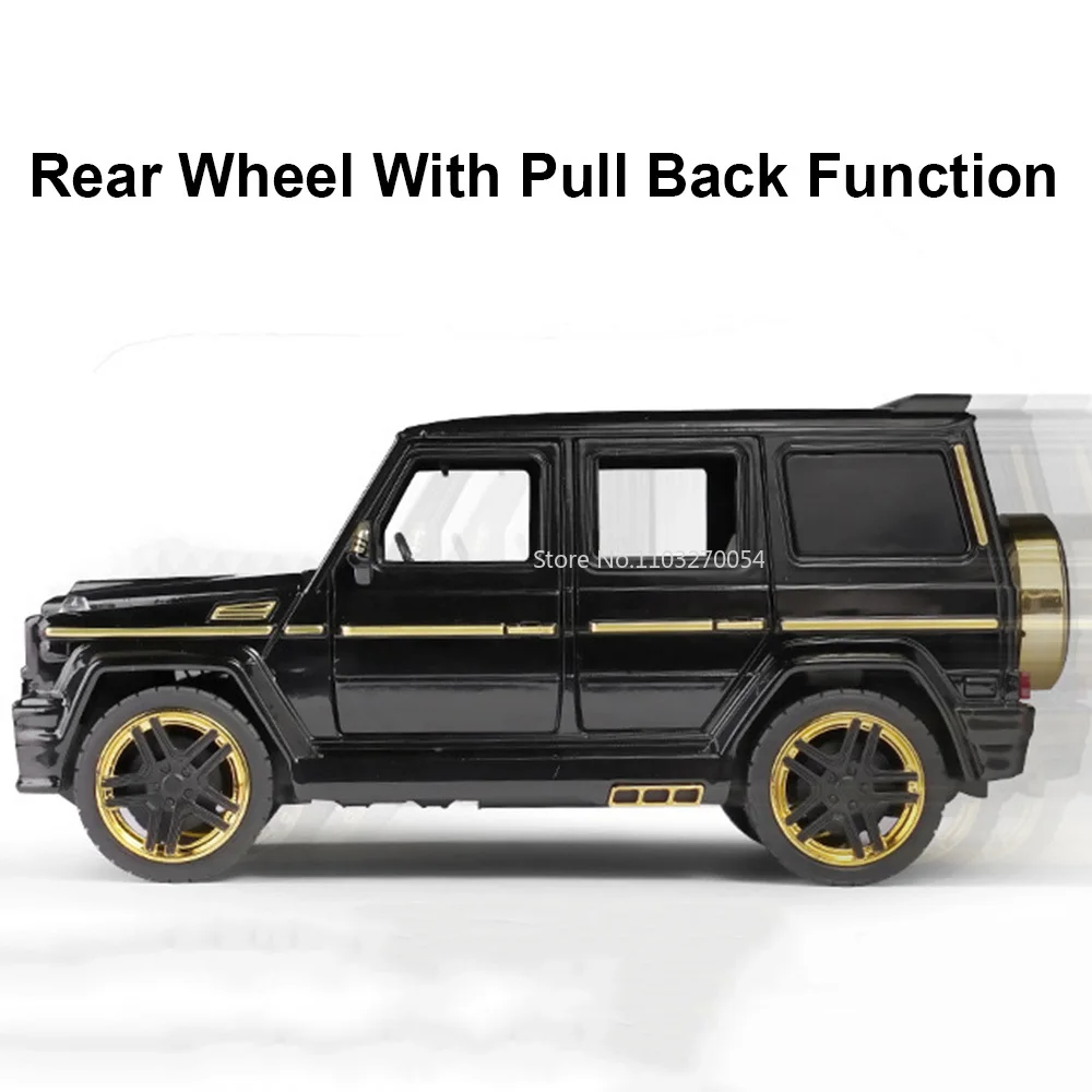 1/24 g65 Umwandlung Legierung Auto Modell Spielzeug Druckguss Metall mit Schall licht Pull-Back-Funktion Offroad-Fahrzeug Kind Geburtstags geschenk