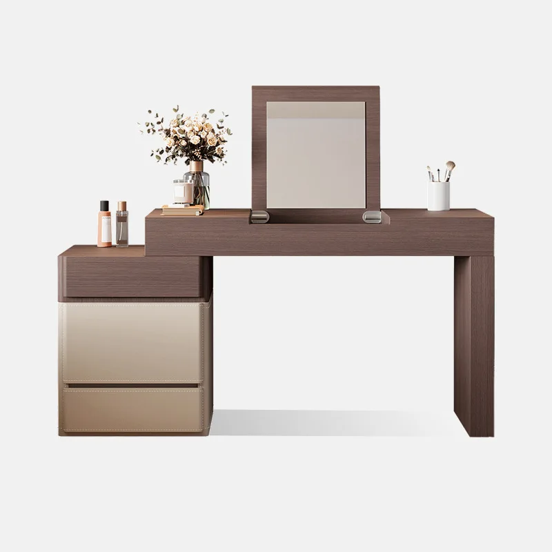 

Italian minimalist office desk, home adjustable dressing table, light luxury, high-end sensor computer desk