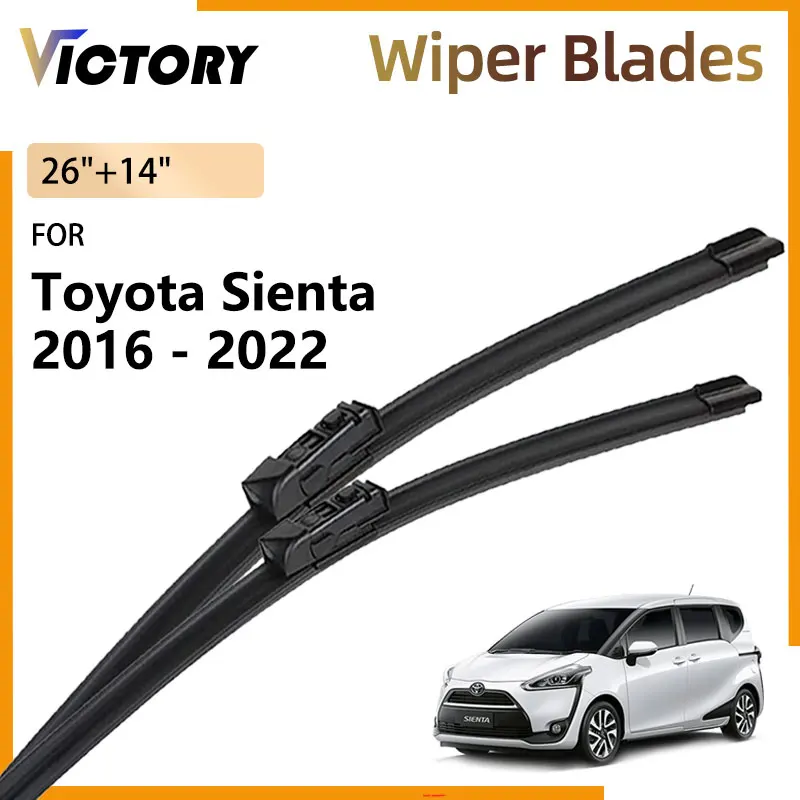 For Toyota Sienta XP170 170 2016 - 2022 2021 2020 2019 2018 2017 NSP170 Front Wiper Blade Windshield Windscreen Window Brushes