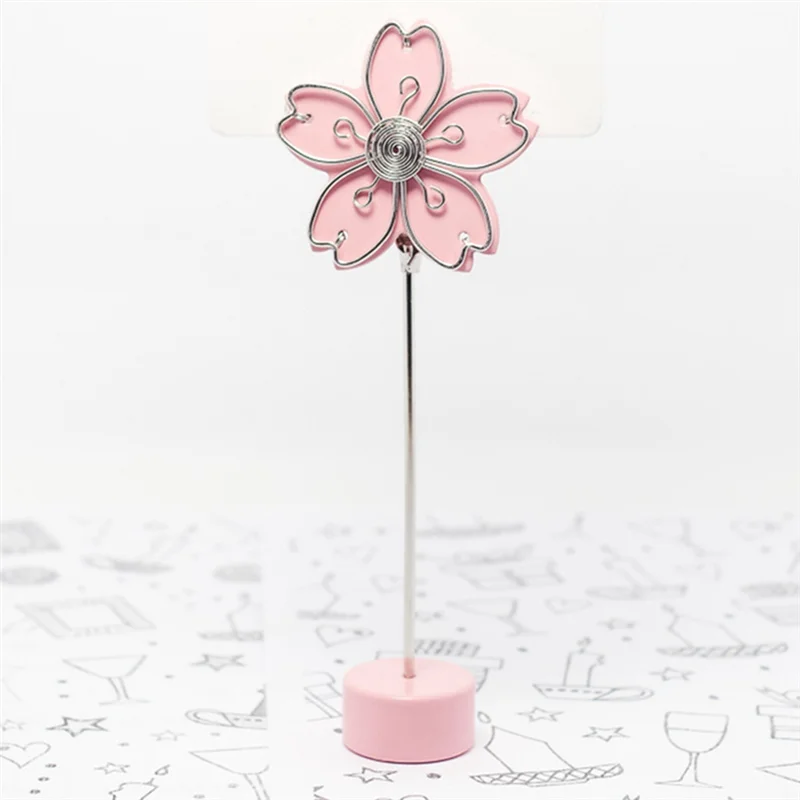 5 PCS Memo Clip Metal Desktop Photo Clip Business Card Clip As Shown Note Clip For Table Decoration Party Wedding