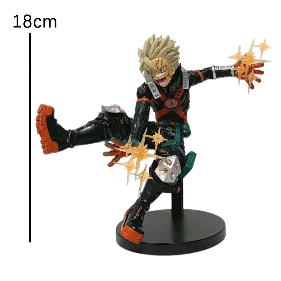 Hot 18 cm Anime Mijn Hero Academia Perifere Hero Bakugou Katsuki Actiefiguren PVC Model Decor Collectible Standbeeld Kerst speelgoed