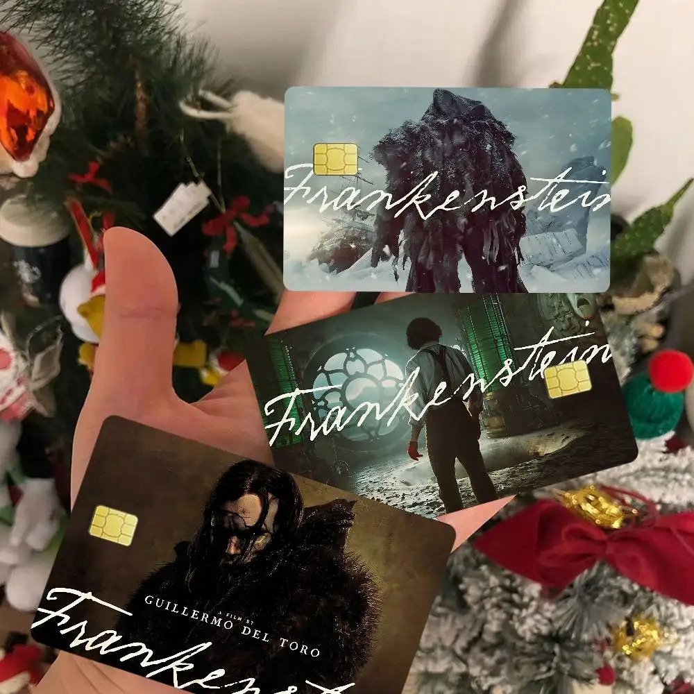 Classic 2025 Movie F-Frankenstein Credit Card Skin Stickers for VISA Bank Card Transportation Card Waterproof Sticker