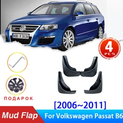 4x For Volkswagen Passat VW B6 2006~2011 2007 2010 Mud Front Rear Anti-splash Upgrade Mudguards Fender Mudflap Car Accessories