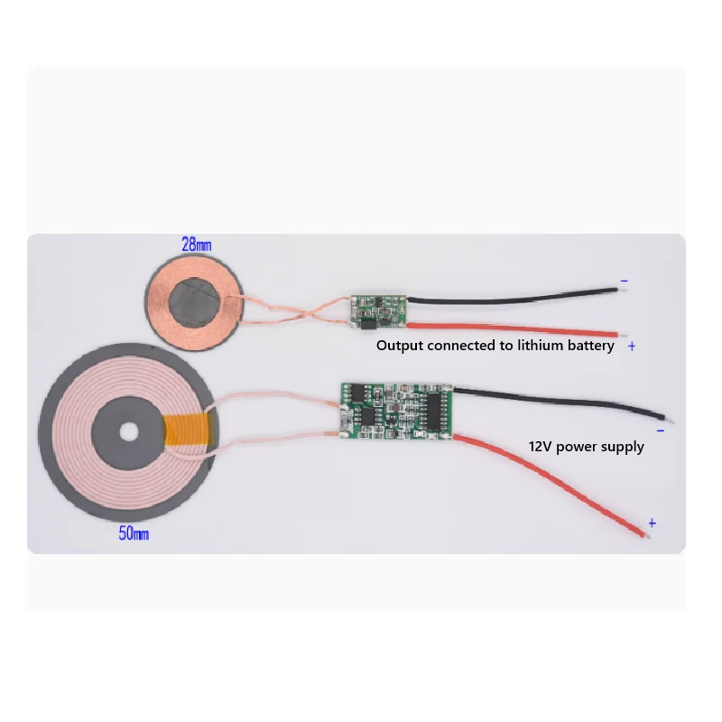 9V~12V emission 8.4V battery wireless charging anti foreign object wireless charging power supply module XKT601-02