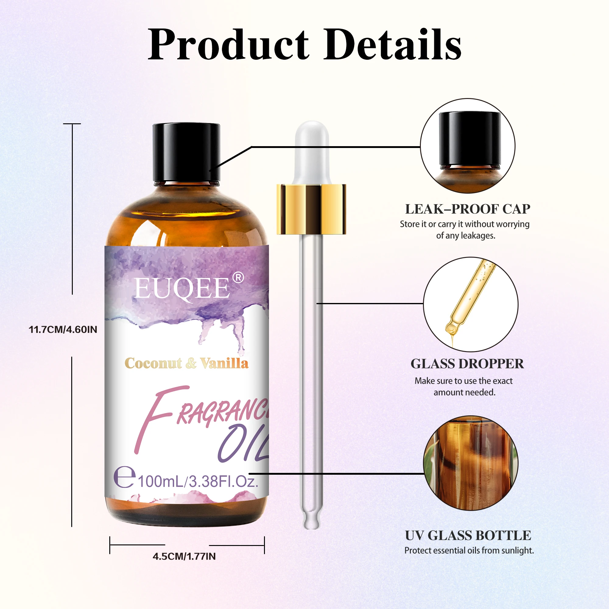 EUQEE 60ml oli profumati alla frutta per candele di sapone fai da te che producono Mango frutto della passione ciliegia arancia dolce ananas Banana
