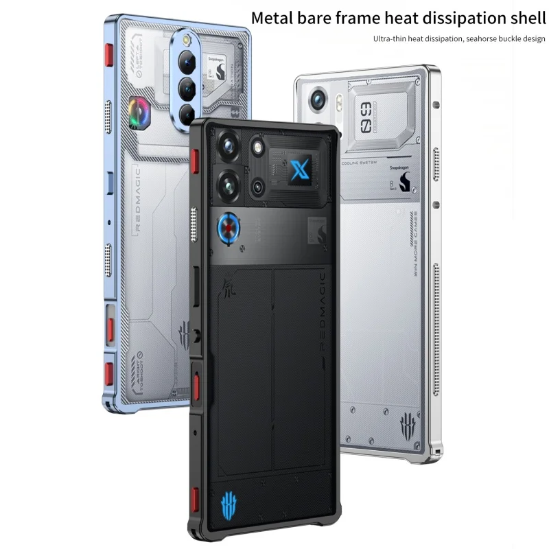 

Metal Cooling Bumper Frame Case For Redmagic 10 9 9s Pro Plus Pro+ Aluminum Alloy Protective Hard Back Bumpers