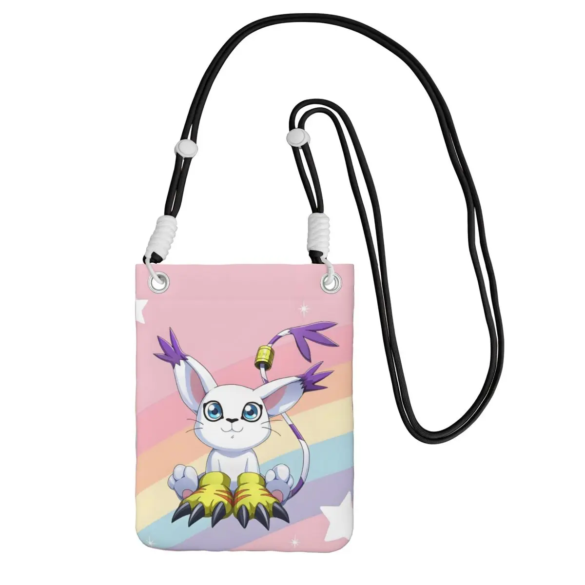 

Custom Gatomon Mobile Phone Bag Men Women Adventure Anime Shoulder Crossbody Bag Suitable Coin Purse Mini Shoulder Purse Wallet