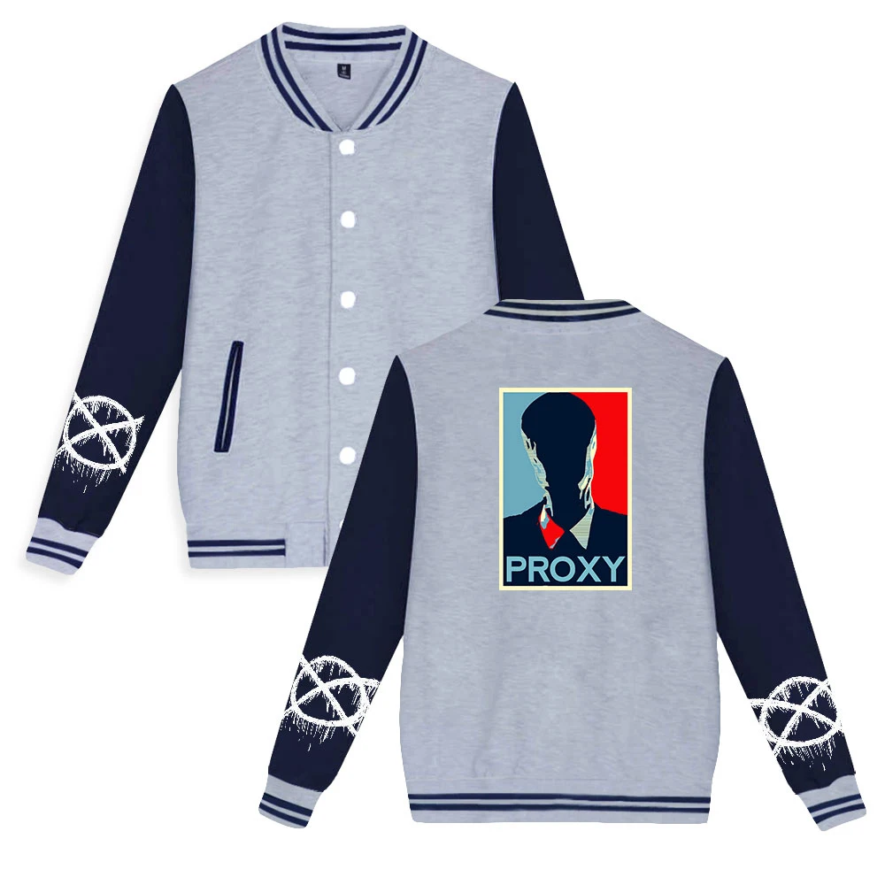 Creepy pasta Print Autumn Winter Holiday Preppy Unisex Youthful vitality Clothes Chic Style Baseball Uniform
