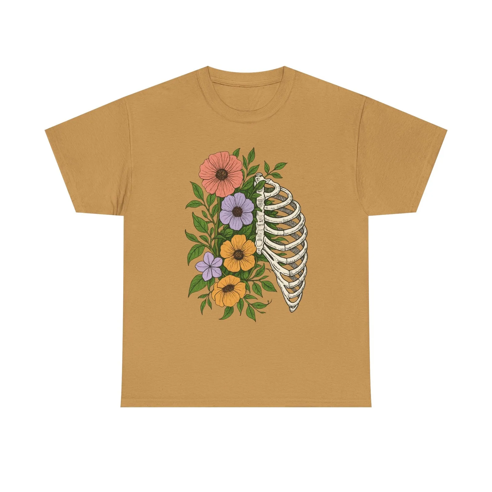 Floral Skeleton Lung T-Shirt