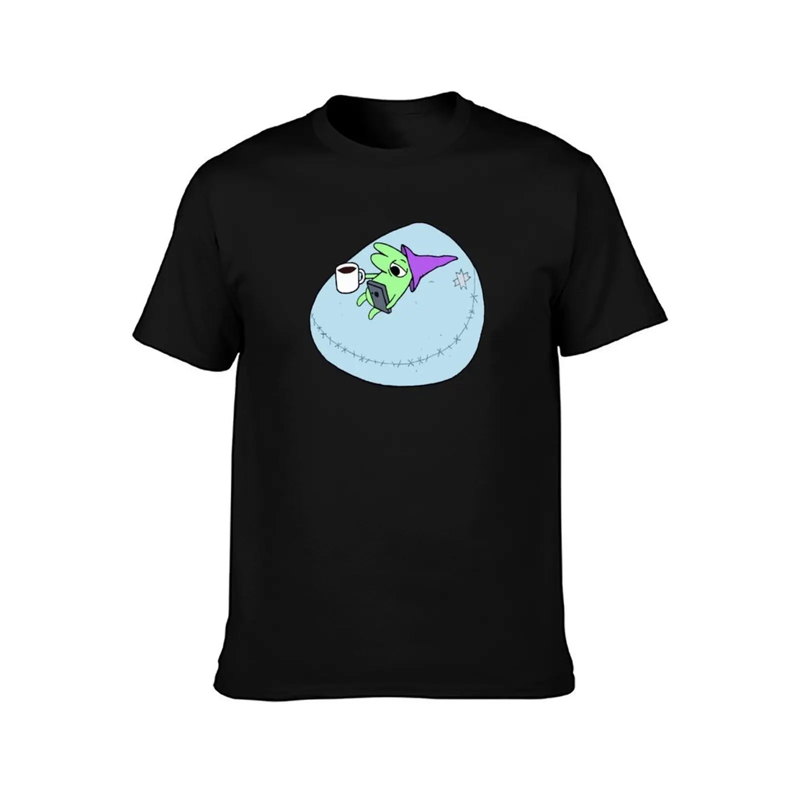 Glep on his Bean Bag Chair Smiling Friends - Adult Swim T-Shirt Basic Simple Casual Short Sleeve Tee T-Shirt