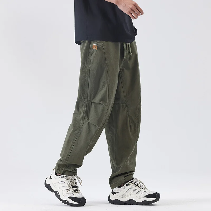 2024 New Trendy Japanese Ins Workwear Casual Pants Men and Teenagers Street Fashion Artistic Loose All-Matching Trousers