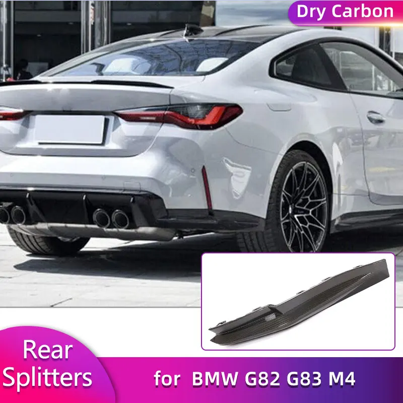 

Сплиттер заднего бампера Prepreg Dry Carbon для BMW G82 G83 M4 2021-2025, сменные автомобильные задние сплиттеры, фартук, клапаны, комплекты кузова