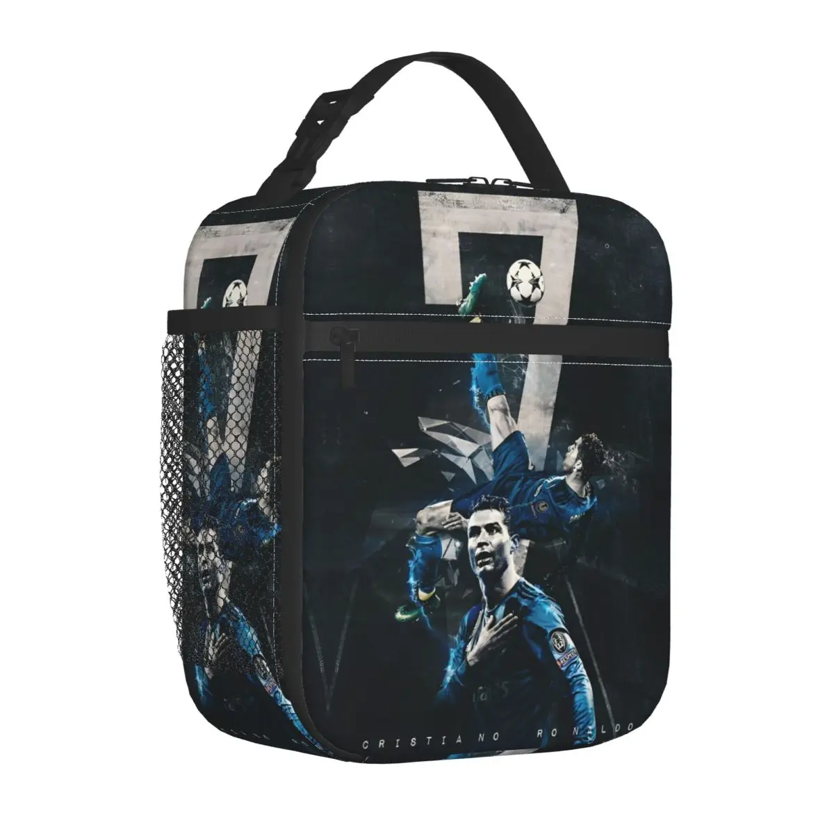 The Legend   Footballer CR7 Insulated Lunch Bag Thermal Bag  Meal Container Soccer Large Tote Lunch Box Girl Boy School Travel