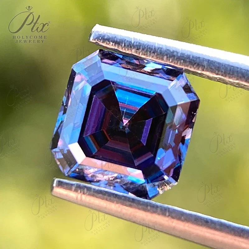 Moissanite Gemstone Imperial Purple Brilliant Heart Cut Lab Grow GRA Diamond Charms Advanced  charms for jewelry making