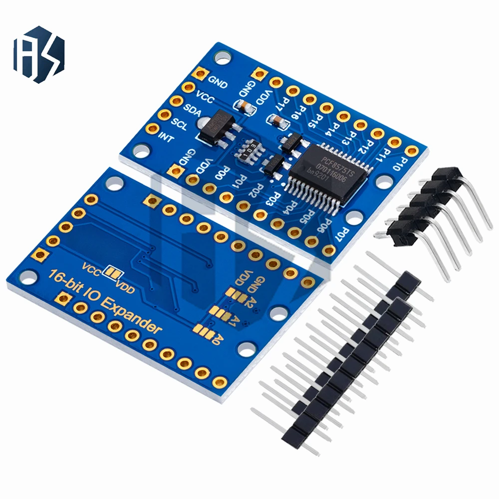 Módulo Expansor GPIO PCF8575 I2C – Extensor de Porta E/S Bidirecional de 16 Canais para Arduino, Raspberry Pi