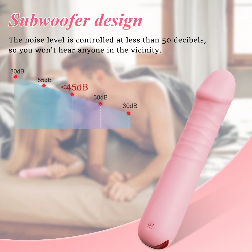 Powerful Thrusting Telescopic Dildo Vibrator Female G-Spot Clitoris Stimulator Vagina Massager Masturbation Sex Toys for Women