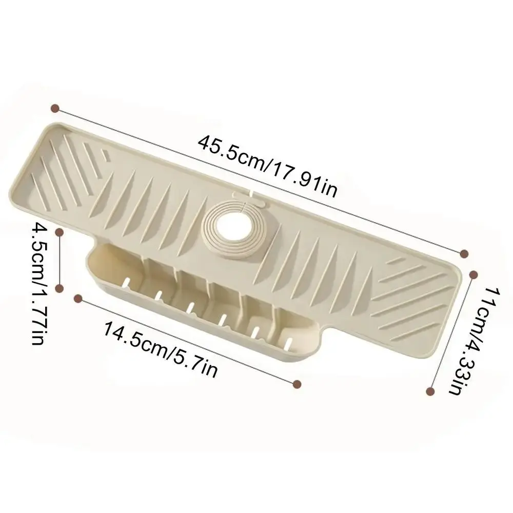 سريعة الجافة صنبور سبلاش وسادة المنحدر تصميم عدم الانزلاق بالوعة استنزاف صينية كوتابل توفير المساحة المياه بالتنقيط الماسك مطعم الاستخدام #6