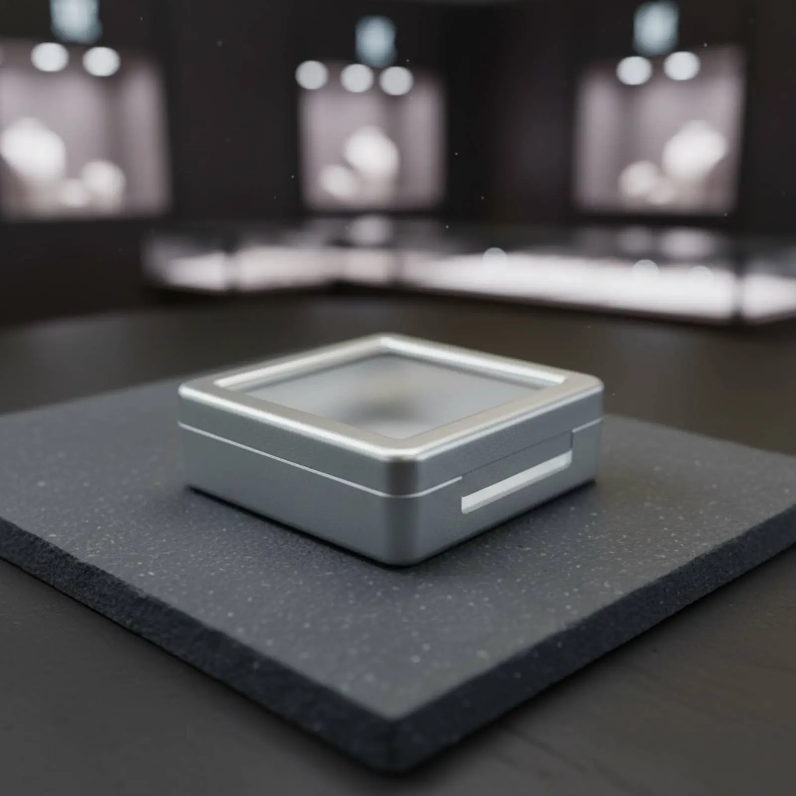 

Crystal Display Box Secure Closure Loose Gemstone Storage Box Plastic Stone Case Versatile Use Mini Trinket Display Case