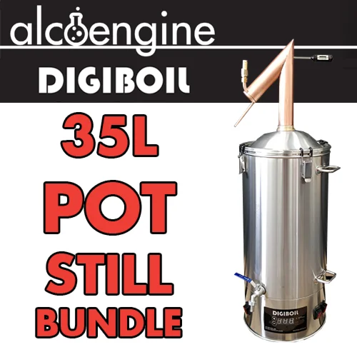 ฝาปิดการกลั่น kegland สำหรับหม้อไอน้ำ Tubo หรือ brewzilla และ roebrew (หลุม47มม.) 35L เครื่องยนต์แอลกอฮอล์