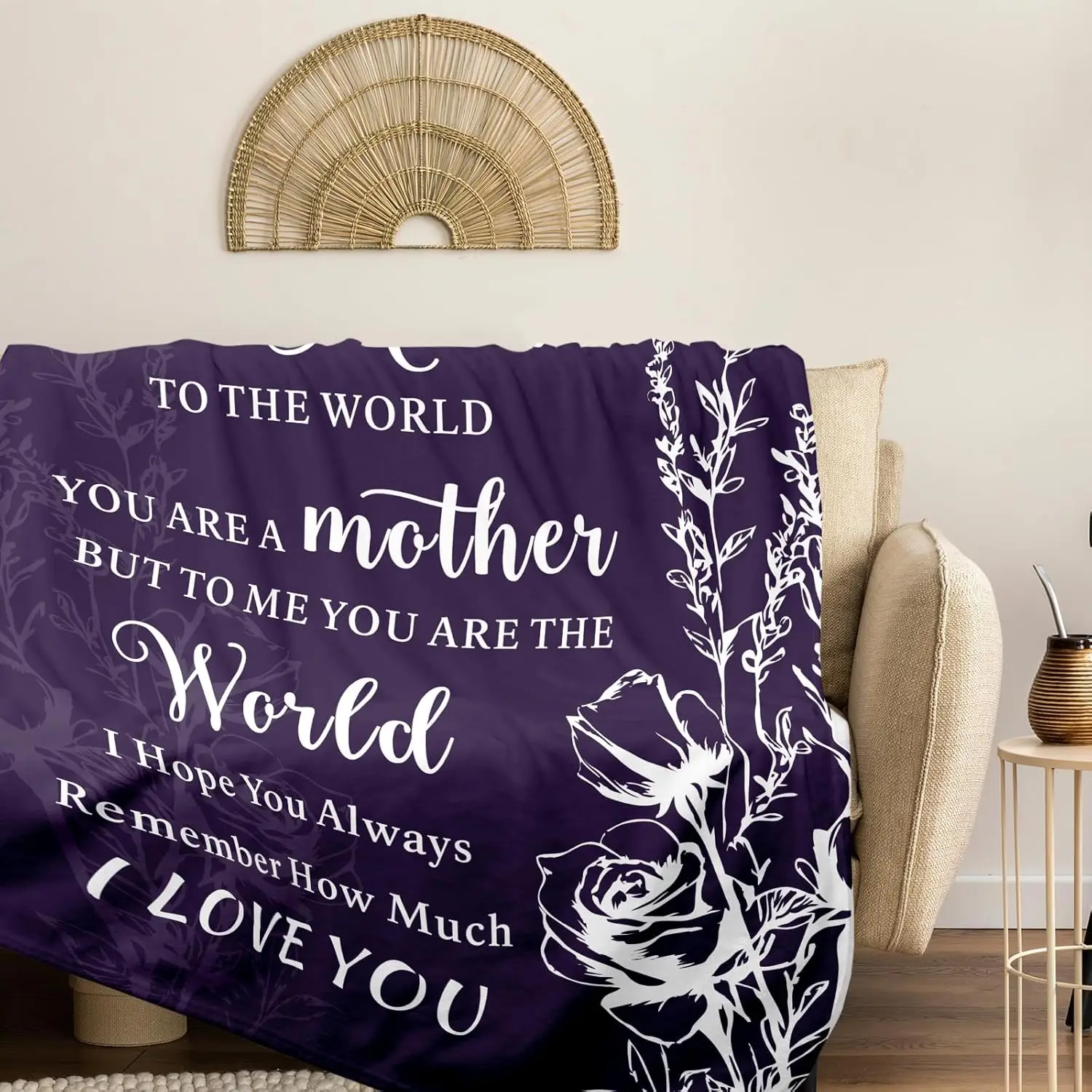 Gifts for Mom'S Birthday, a Christmas Blanket from Her, a Cozy Blanket for My Mother, The Perfect Gift for The Best Mom Ever, a