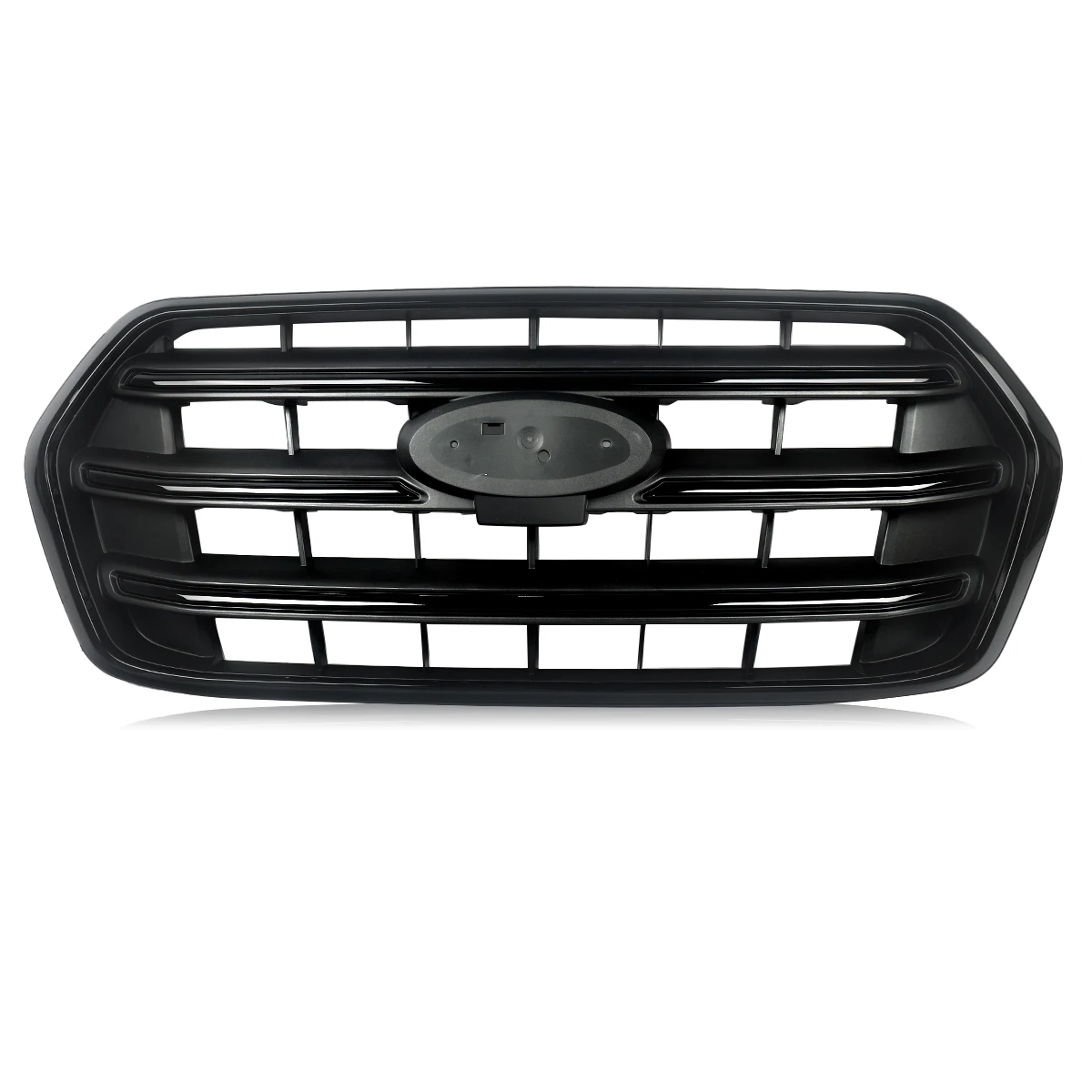 SAIQINGSP Front Bumper Upper Grille For Ford Transit T150 T250 T350 2020-2022 Gloss Black Direct Replacement Accessories Tools