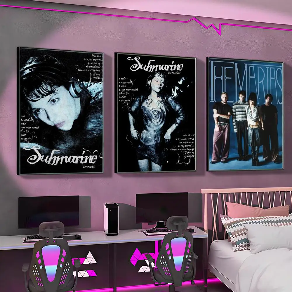 American Band The M-marias Poster Versatile HD Waterproof Wall Art Self-Adhesive Decor For Any Space Ideal Gift