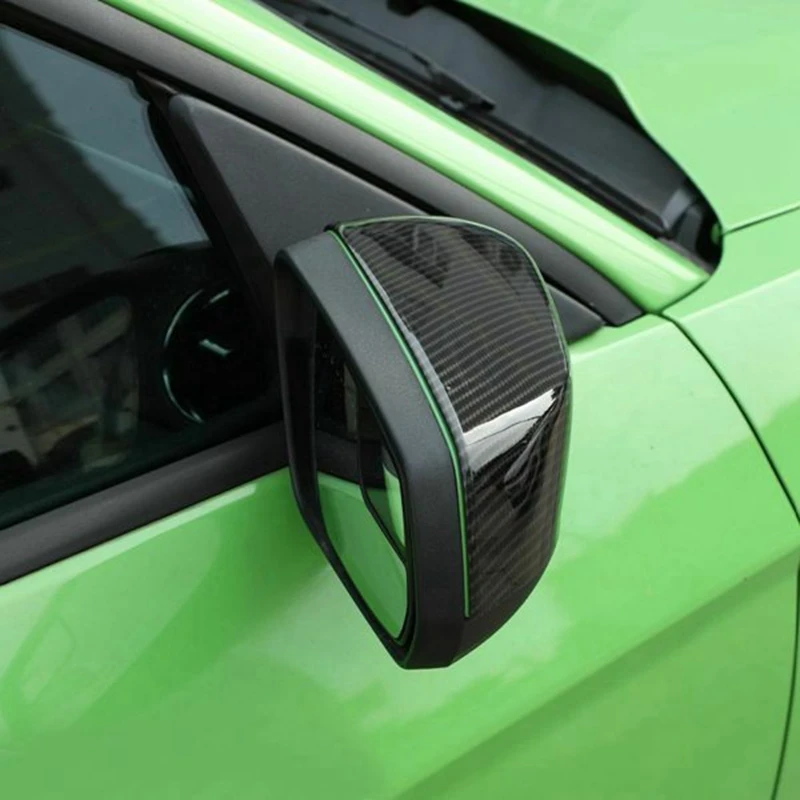 

Car Mirror Caps Shell For-Ford-Mustang 2009-2013 Car Rear View Rearview Side Door Mirror Cover Stick Trim