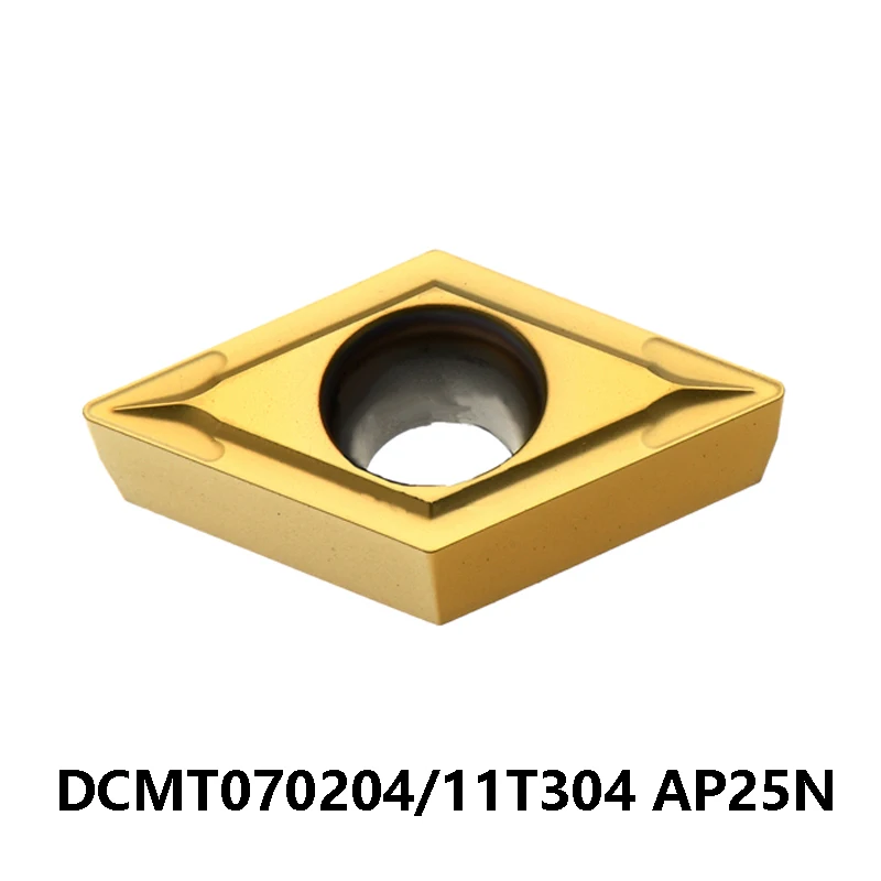 

100% Original DCMT070204 DCMT11T302-MV DCMT11T304-MV AP25N Carbide Inserts for Steel and Stainless CNC Lathe Cutter DCMT 11T304