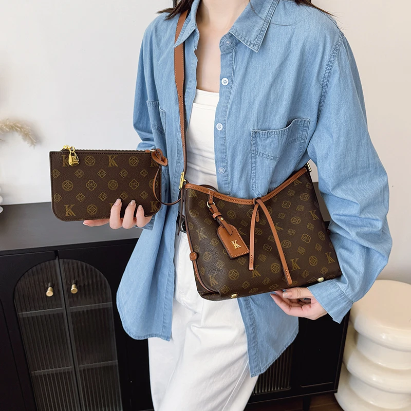 

Chic Ladies Shoulder Bag Premium Leather Crossbody Handbag Women's Designer Tote Purse Elegant Work Style