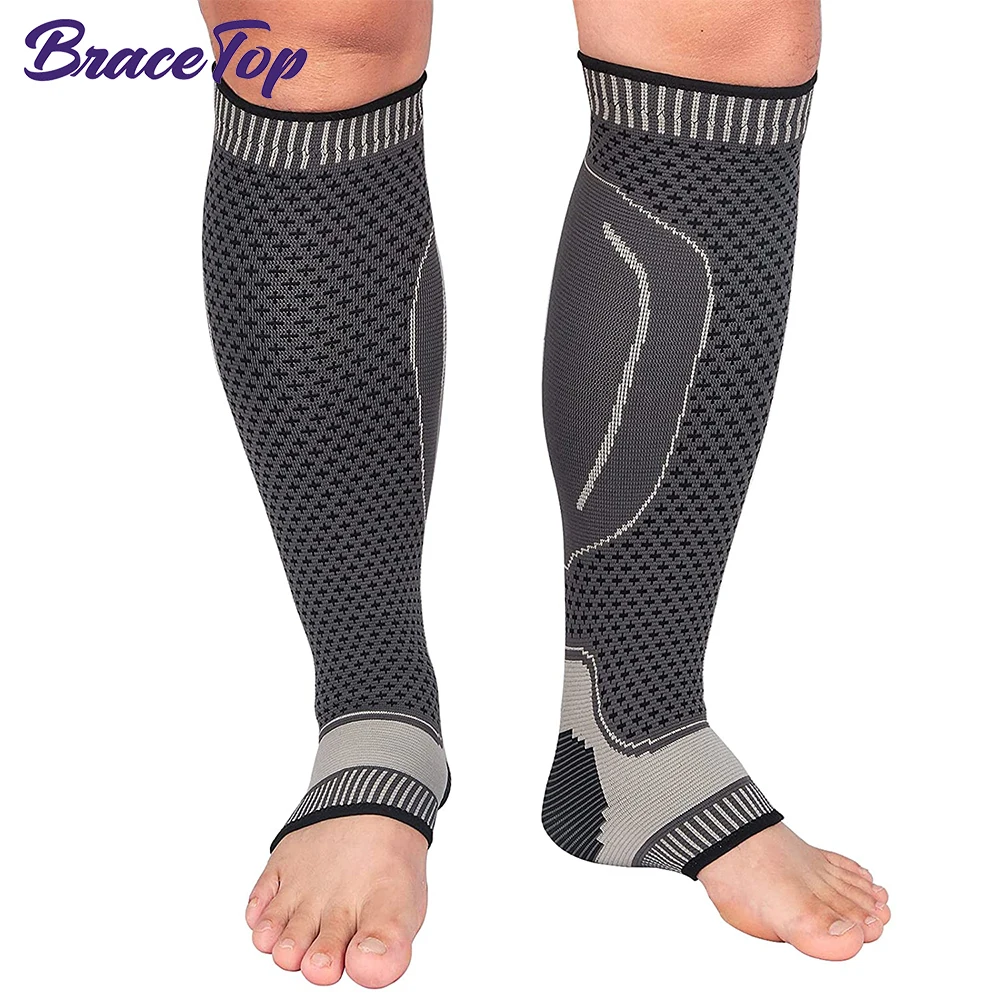 

Sports Calf Compression Sleeves for Recovery,Varicose Veins,Shin Splint & Calf Pain Relief, Calf Support Leg Compression Socks