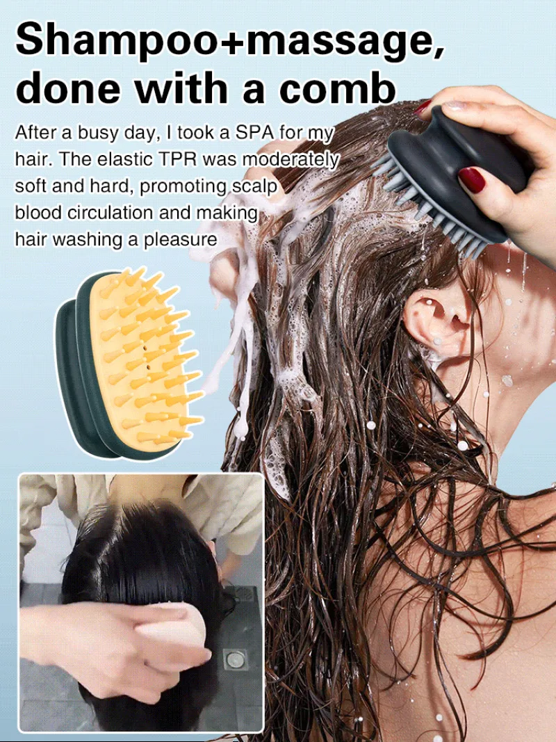 Home Portable Shampoo Comb Air Cushion Scalp Cleaning Massage Dry and Wet Men and Women Airbag Comb