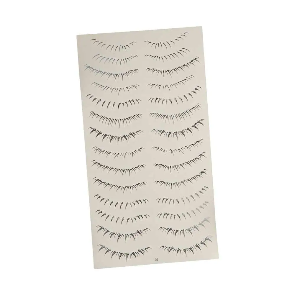 Natural Multi-Style Lower Eyelash Tattoo Stickers Simulation Waterproof False Eyelashes Tattoo Under Eye 3D Fake Eyelash Beauty