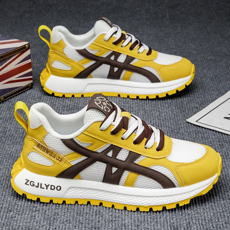Men's Summer Breathable Mesh Sports Shoes Comfortable Casual Dad Sneakers