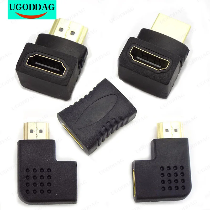 

HDMI-compatible Cable Connector Adapter 270 90 Degree Angle Male to Female Converters for 1080P HDTV Cable Adaptor Extender