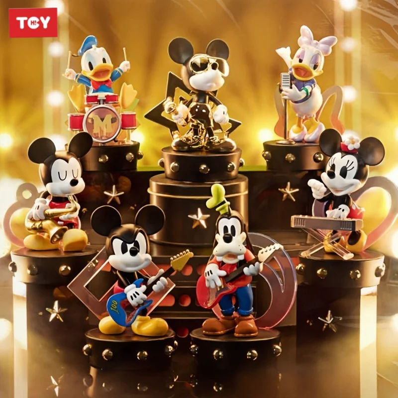 Hot Disney Mickey Friends Superstar Blind Box Figure Mickey Mouse Donald Duck Mini Model Collect Trendy Toys Desktop Decorations