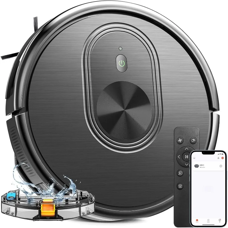 Robot Vacuum and Mop Combo 3 in 1 Mopping Robotic Vacuum with Schedule, App/Bluetooth/Alexa,  Self-Charging Robot Vacuum Cleaner